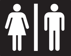 Toilet Sign MEN and WOMEN